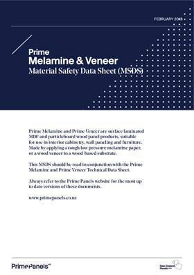 Prime Melamine & Veneer MSDS March 2018