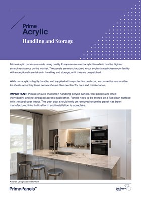 Prime Acrylic Handling and Storage Guide