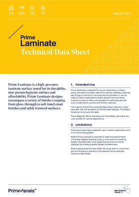 Prime Laminate Technical Data Sheet