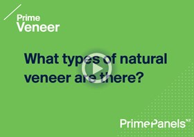 What types of natural veneer are there