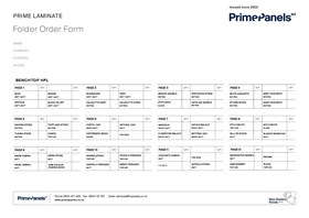 Prime Laminate Folder Order Form