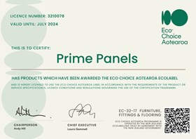 Eco Choice Aotearoa Prime Panels licence
