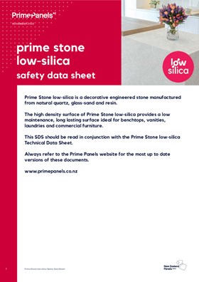 Prime Stone low-silica Safety Data Sheet
