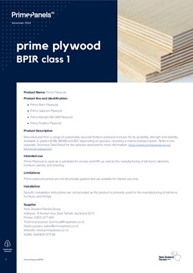 Prime Plywood BPIR