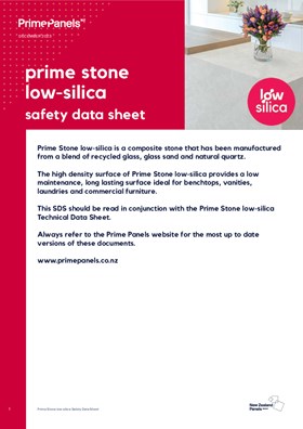 Prime Stone low-silica Safety Data Sheet