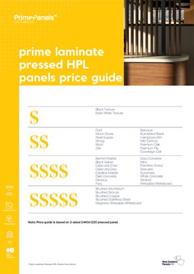 Prime Laminate Pressed HPL Panel Price Guide