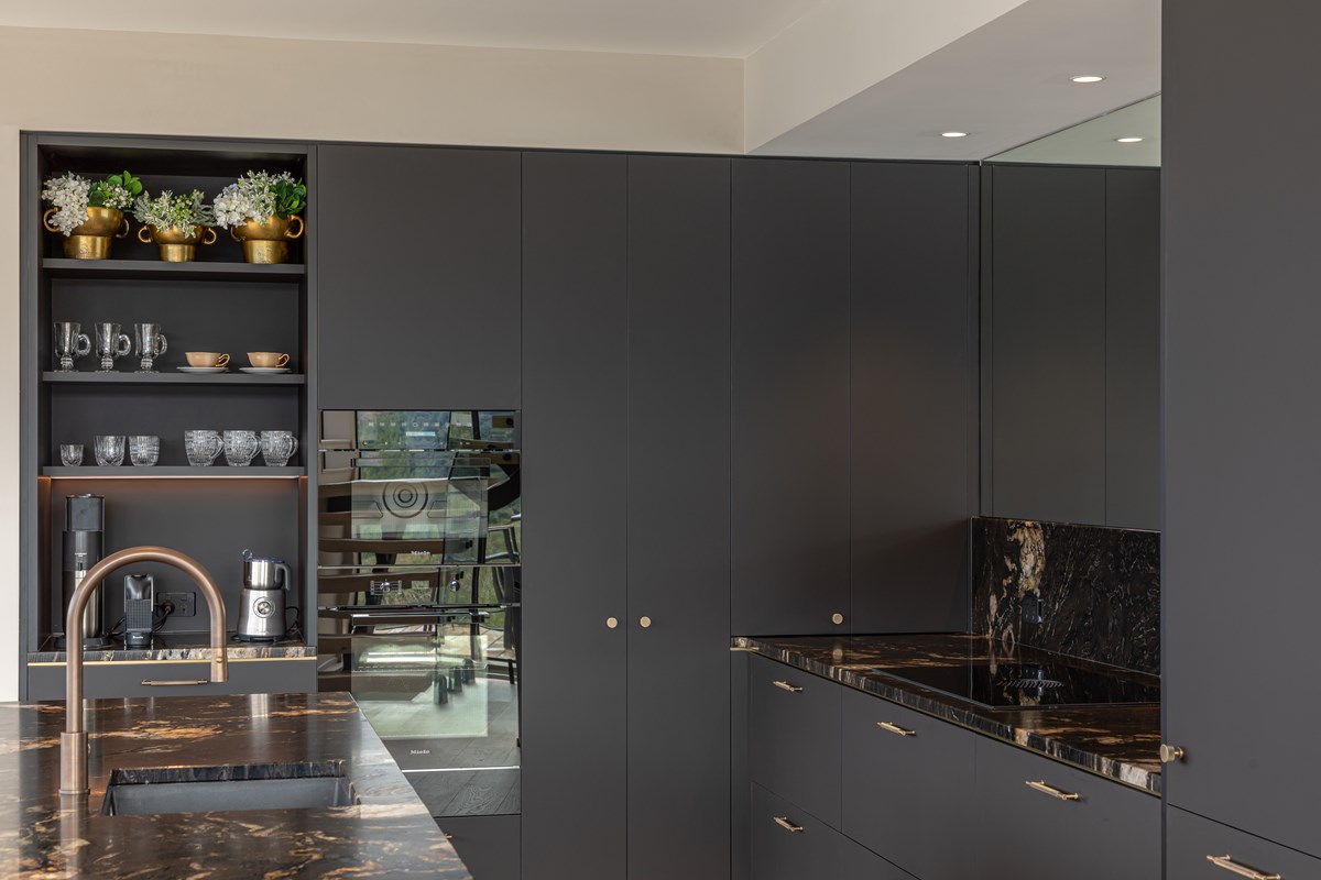 Prime Laminate Soft-Matt HPL Black Velvet Kitchen