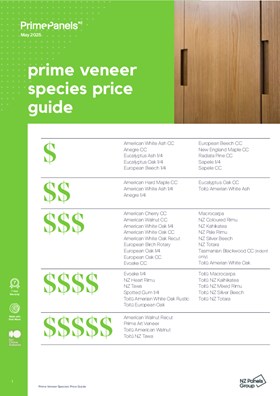 Prime Veneer Species Price Guide