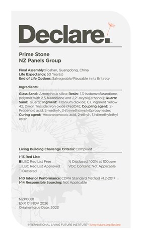 Prime Stone Declare Certificate