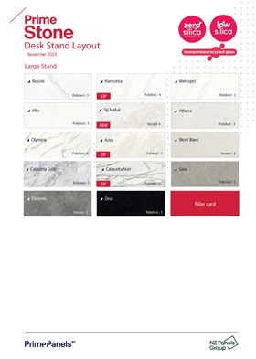 Prime Stone Desk Stand Layout