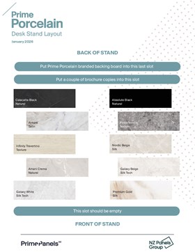Prime Porcelain Desk Stand Layout