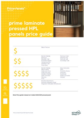 Prime Laminate Pressed HPL Panel Price Guide