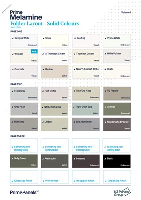 Prime Melamine Folder Layout