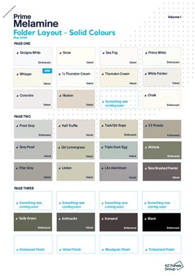 Prime Melamine Folder Layout